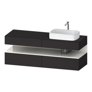 Duravit Waschtischunterschrank Qatego 160x55x60cm, w g/Gra m, Pl, Beck. re