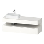 Duravit Waschtischunterschrank Qatego 160x55x60cm, w g, Konsolenpl., Beck. li