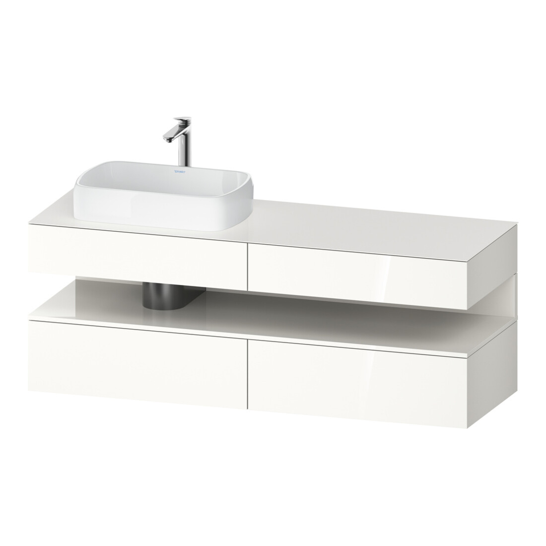 Duravit Waschtischunterschrank Qatego 160x55x60cm, w g, Pl, Beck. li, Nischenb