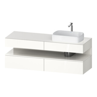 Duravit Waschtischunterschrank Qatego 160x55x60cm, w g, Pl, Beck. re, Nischenb