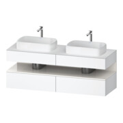 Duravit Waschtischunterschrank Qatego 160x55x60cm, w hgl/we m, Pl, B bs, B