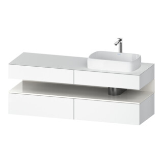 Duravit Waschtischunterschrank Qatego 160x55x60cm, w hgl/we m, Pl, B r, B