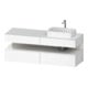 Duravit Waschtischunterschrank Qatego 160x55x60cm, w hgl/we m, Pl, B r, B-1