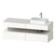 Duravit Waschtischunterschrank Qatego 160x55x60cm, w hgl/we m, Pl, Beck. re-1