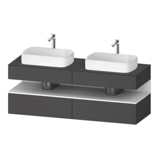 Duravit Waschtischunterschrank Qatego 160x55x60cm, w m/Gr m, Pl, B bs, B