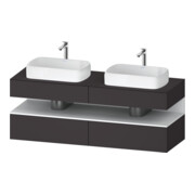 Duravit Waschtischunterschrank Qatego 160x55x60cm, w m/Gr m, Pl, B bs, B