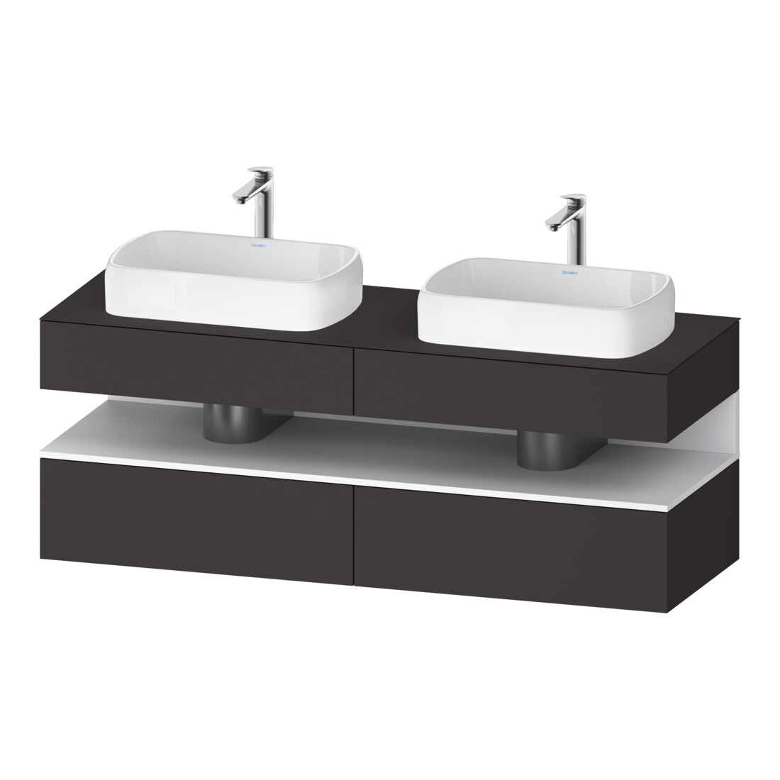 Duravit Waschtischunterschrank Qatego 160x55x60cm, w m/Gr m, Pl, B bs, B