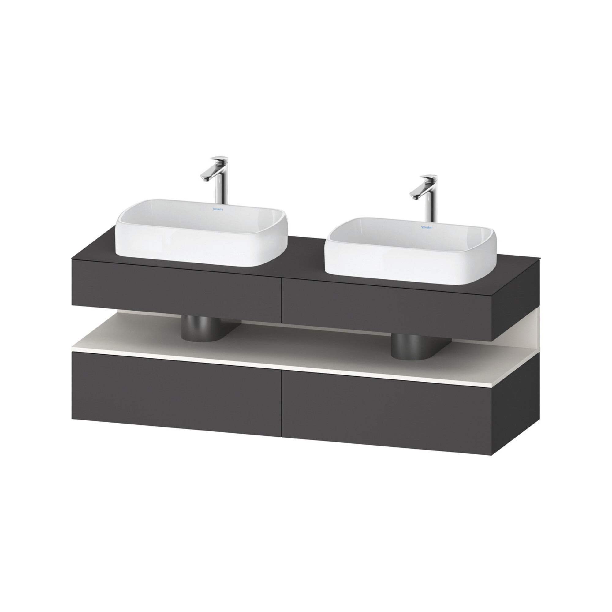 Duravit Waschtischunterschrank Qatego 160x55x60cm, w m/Gr m, Pl, B bs, B