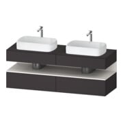 Duravit Waschtischunterschrank Qatego 160x55x60cm, w m/Gr m, Pl, B bs, B