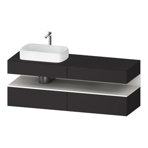 Duravit Waschtischunterschrank Qatego 160x55x60cm, w m/Gr m, Pl, B l, Nischenb