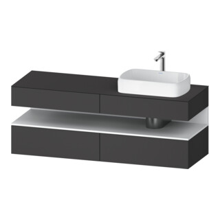 Duravit Waschtischunterschrank Qatego 160x55x60cm, w m/Gr m, Pl, B r, Nischenb