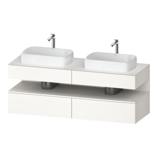 Duravit Waschtischunterschrank Qatego 160x55x60cm, w m, Pl, B beids., Nischenb