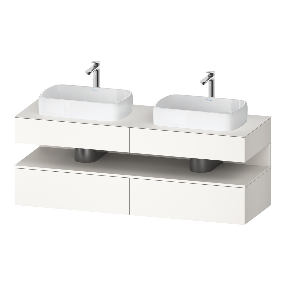 Duravit Waschtischunterschrank Qatego 160x55x60cm, w m, Pl, B beids., Nischenb