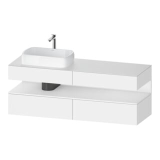 Duravit Waschtischunterschrank Qatego 160x55x60cm, w m, Pl, Beck. li, Nischenb
