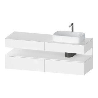 Duravit Waschtischunterschrank Qatego 160x55x60cm, w m, Pl, Beck. re, Nischenb