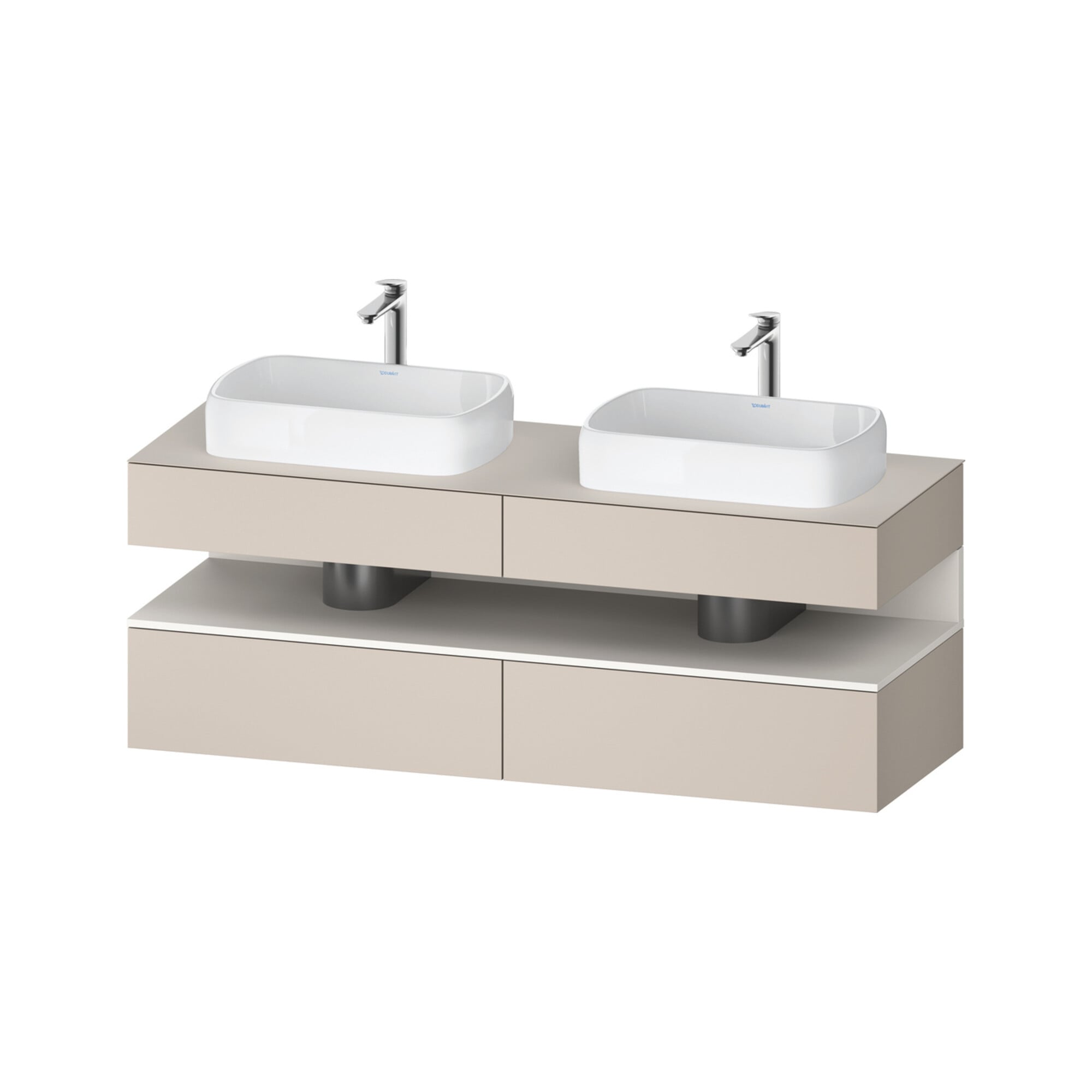 Duravit Waschtischunterschrank Qatego 160x55x60cm, w m/ta m, Pl, B bs, B