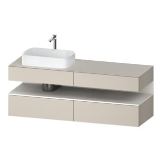 Duravit Waschtischunterschrank Qatego 160x55x60cm, w m/ta m, Pl, Beck. li