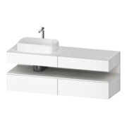 Duravit Waschtischunterschrank Qatego 160x55x60cm, w m/we m, Pl, B l, Nischenb