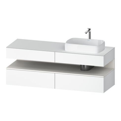 Duravit Waschtischunterschrank Qatego 160x55x60cm, w m/we m, Pl, Beck. re