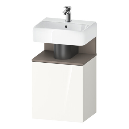 Duravit Waschtischunterschrank Qatego 44x35x64,5cm, 1 T, T l, bas. matt/we hgl