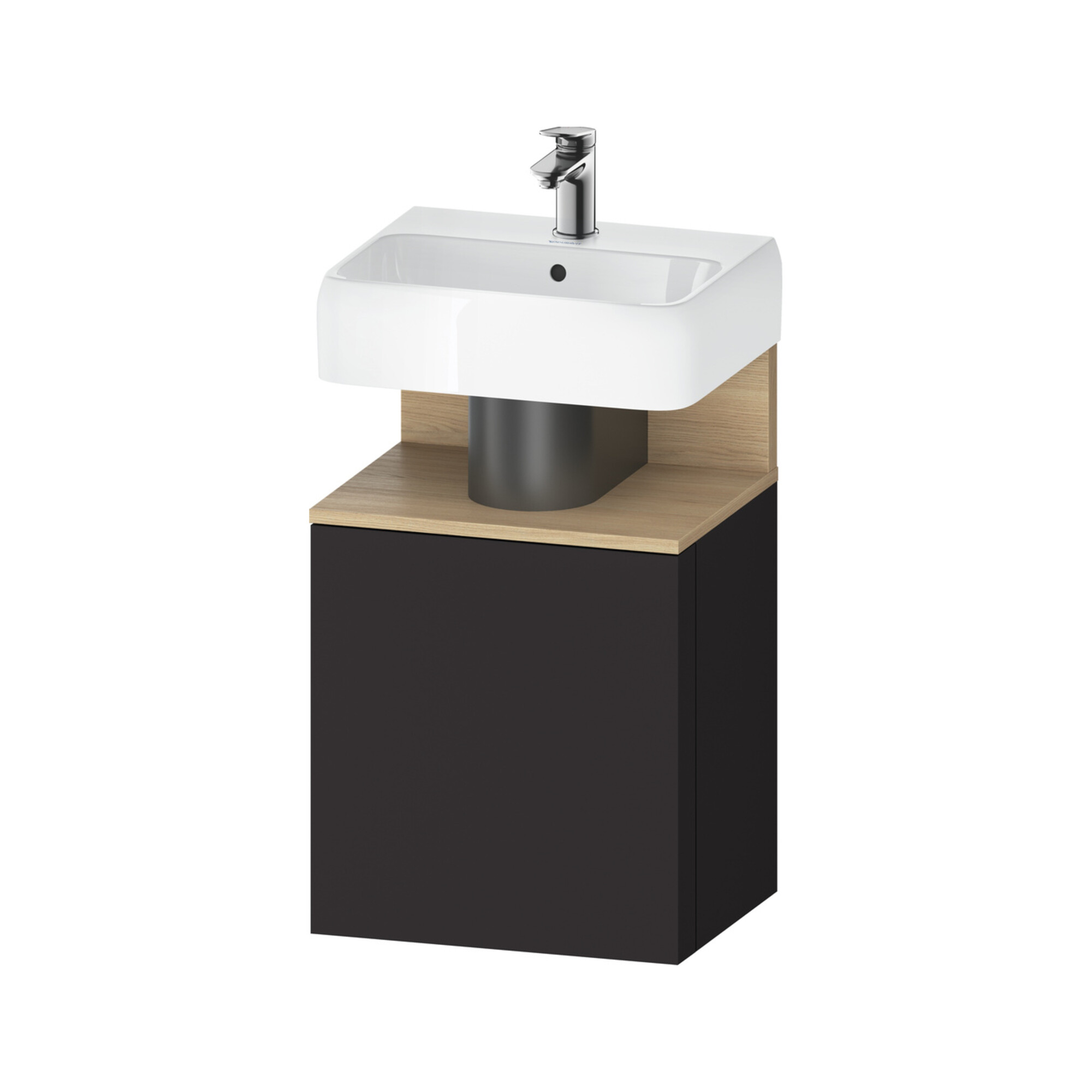 Duravit Waschtischunterschrank Qatego 44x35x64,5cm, 1 T, T l, Ei nat/grap matt