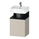Duravit Waschtischunterschrank Qatego 44x35x64,5cm, 1 T, T l, Ei schw/taupe ma-1