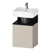 Duravit Waschtischunterschrank Qatego 44x35x64,5cm, 1 T, T l, Ei schw/taupe ma