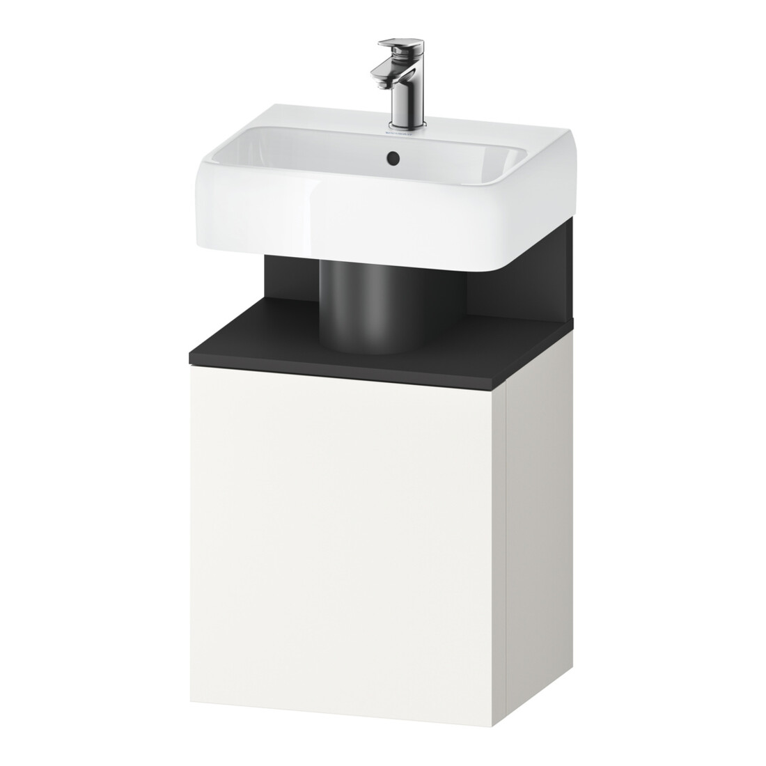 Duravit Waschtischunterschrank Qatego 44x35x64,5cm, 1 T, T l, gra matt/we matt