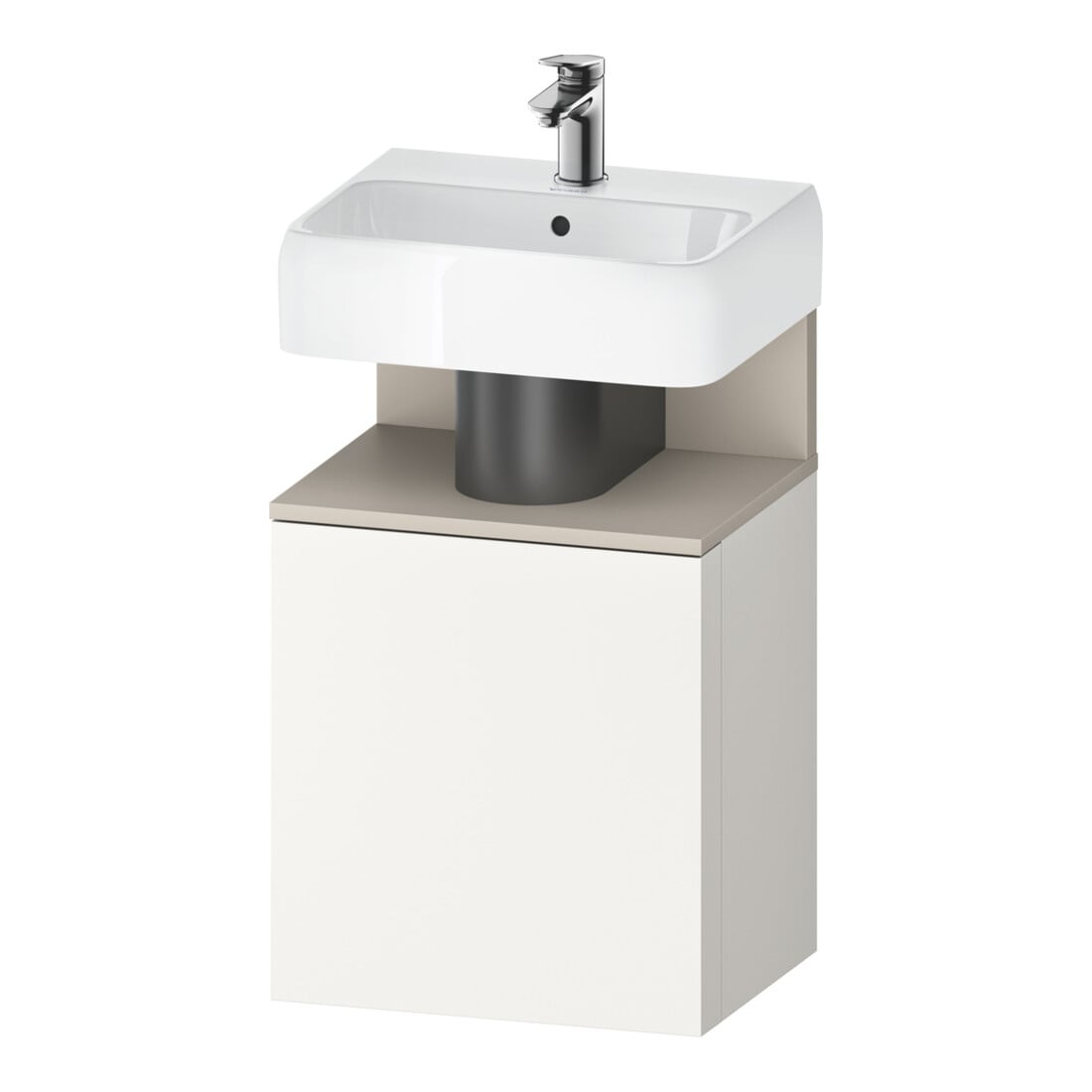 Duravit Waschtischunterschrank Qatego 44x35x64,5cm, 1 T, T l, Tau matt/we matt