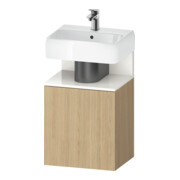 Duravit Waschtischunterschrank Qatego 44x35x64,5cm, 1 T, T l, w hgl./Eiche Nat