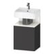 Duravit Waschtischunterschrank Qatego 44x35x64,5cm, 1 T, T l, w Hgl/Graphit ma-1