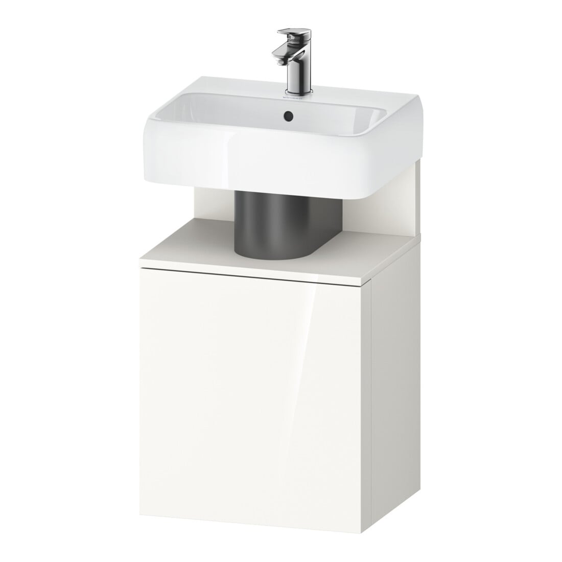 Duravit Waschtischunterschrank Qatego 44x35x64,5cm, 1 T, T l, we matt/weiß hgl
