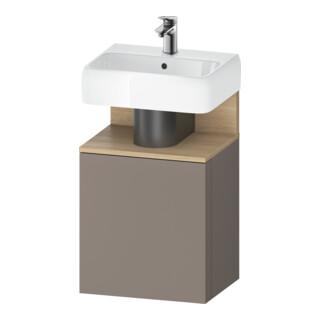 Duravit Waschtischunterschrank Qatego 44x35x64,5cm, 1 T., T. li, Ei nat/b matt
