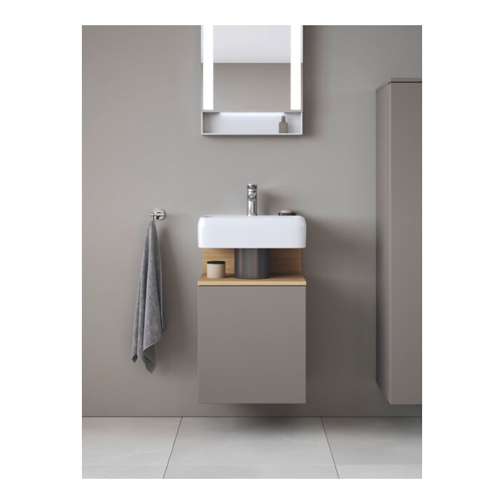 Duravit Waschtischunterschrank Qatego 44x35x64,5cm, 1 T., T. li, Ei nat/b matt