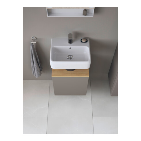 Duravit Waschtischunterschrank Qatego 44x35x64,5cm, 1 T., T. li, Ei nat/b matt