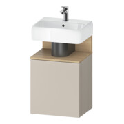 Duravit Waschtischunterschrank Qatego 44x35x64,5cm, 1 T, T li, Ei nat/taupe ma