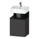 Duravit Waschtischunterschrank Qatego 44x35x64,5cm, 1 T, T li, Ei schw/grap ma-1
