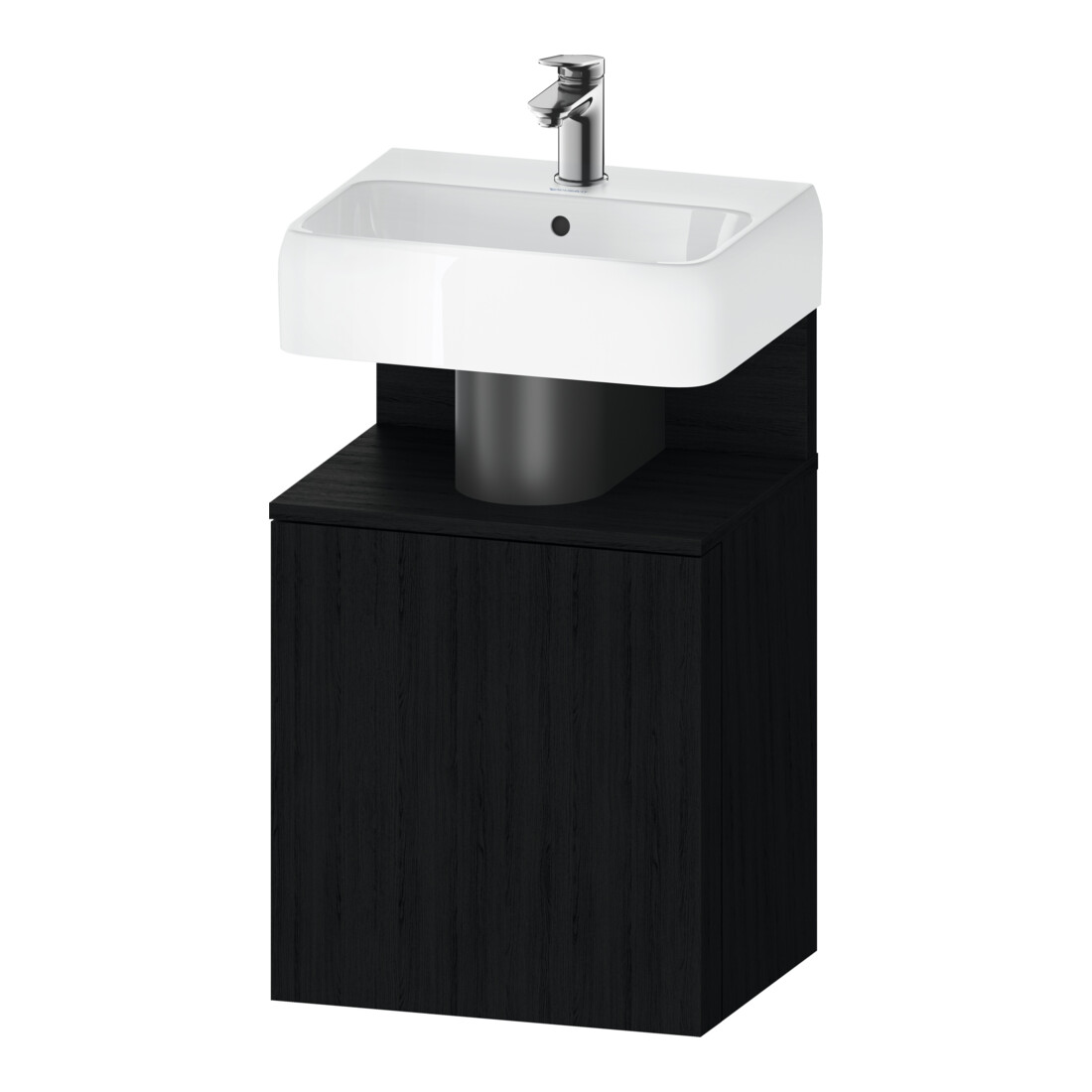 Duravit Waschtischunterschrank Qatego 44x35x64,5cm, 1 T., T. li, Eiche schwarz