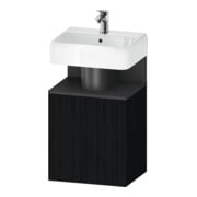 Duravit Waschtischunterschrank Qatego 44x35x64,5cm, 1 T, T li, graph m/Eich sw-1