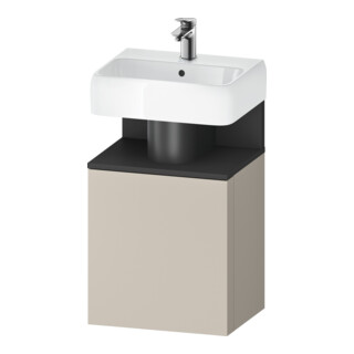 Duravit Waschtischunterschrank Qatego 44x35x64,5cm, 1 T, T. li, graph m/tau ma