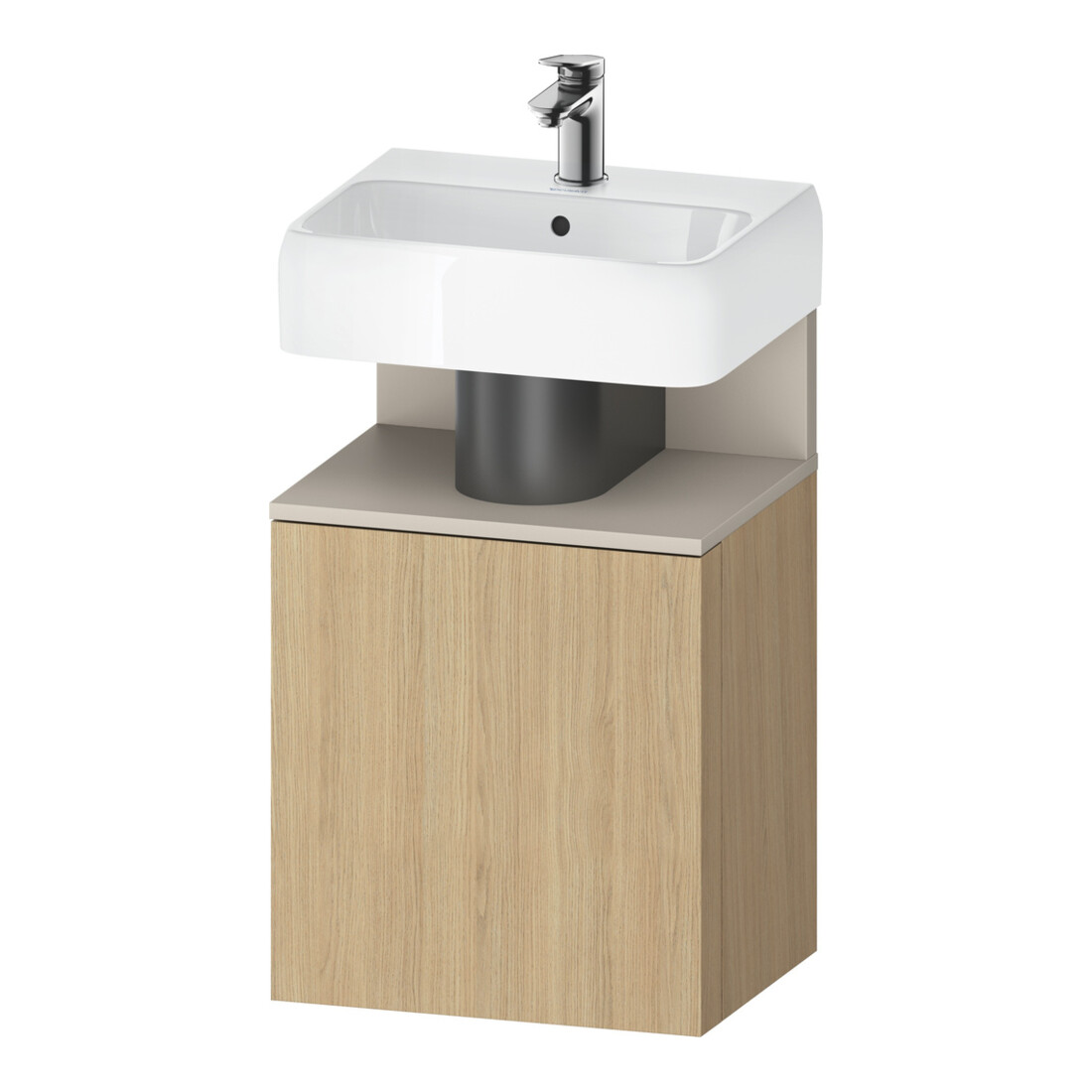 Duravit Waschtischunterschrank Qatego 44x35x64,5cm, 1 T, T. li, Tau m/Eich Nat