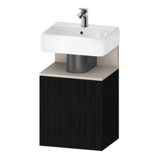 Duravit Waschtischunterschrank Qatego 44x35x64,5cm, 1 T., T. li, Tau m/Eich sw