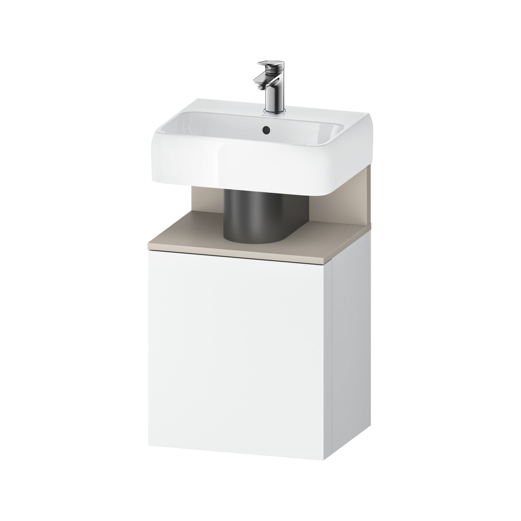 Duravit Waschtischunterschrank Qatego 44x35x64,5cm, 1 T, T. li, Tau matt/we ma