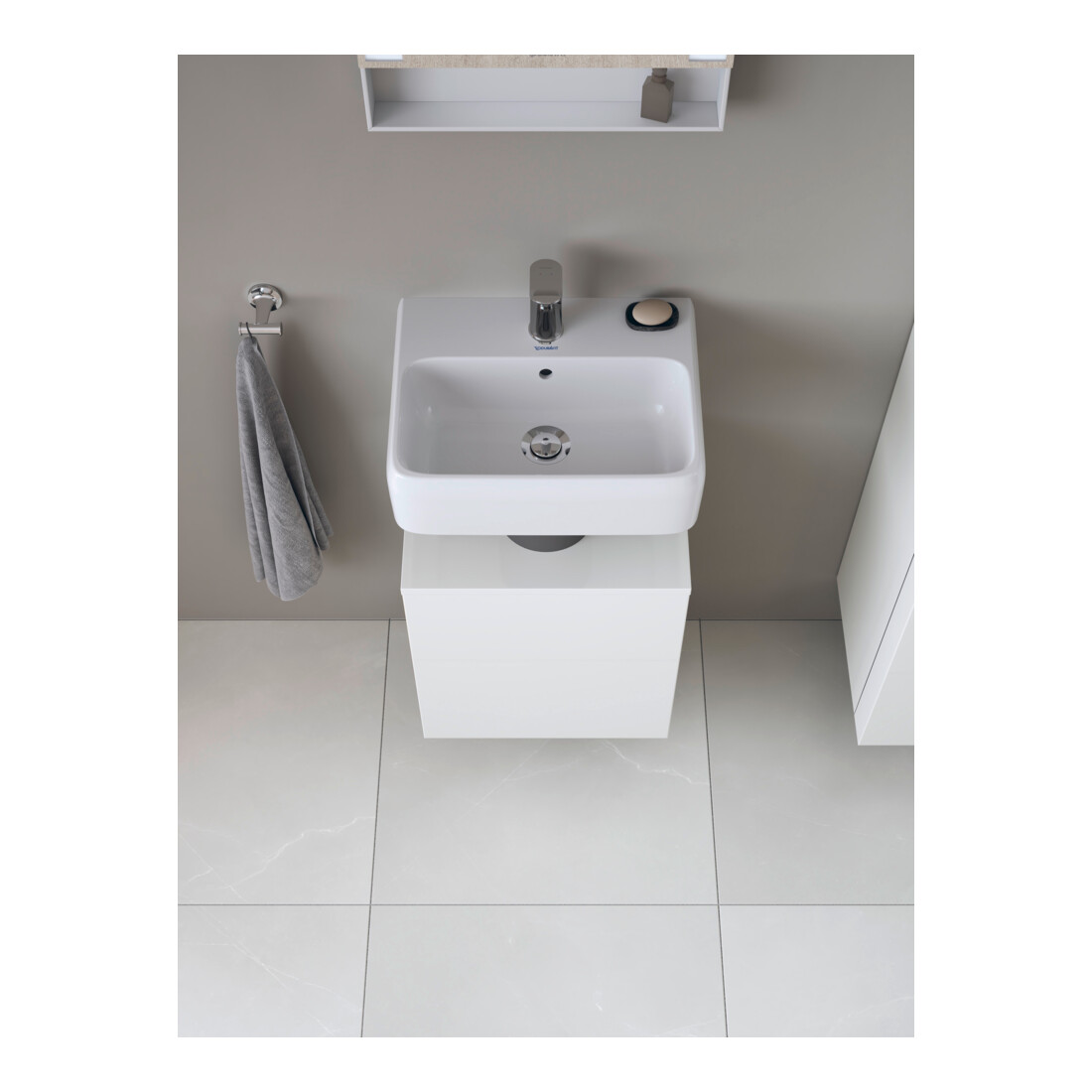 Duravit Waschtischunterschrank Qatego 44x35x64,5cm, 1 T., T. li, we Hochglanz