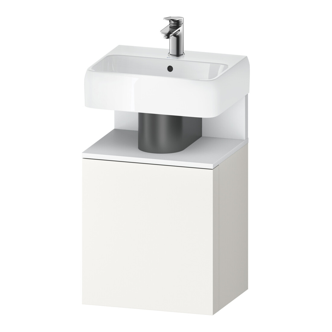Duravit Waschtischunterschrank Qatego 44x35x64,5cm, 1 T, T li, we matt/we matt