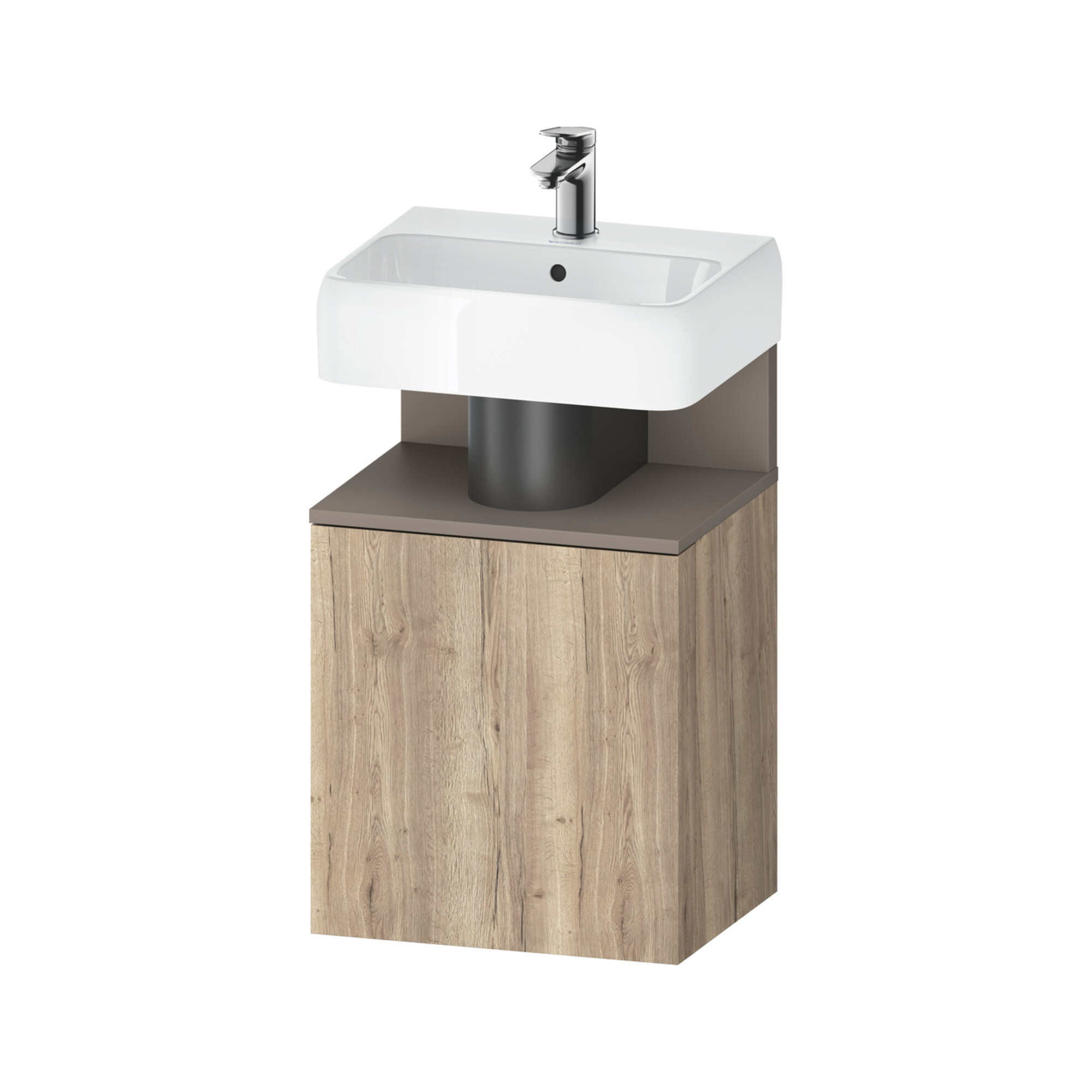 Duravit Waschtischunterschrank Qatego 44x35x64,5cm, 1 T, T r, ba m/Eich marm.