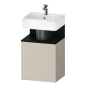 Duravit Waschtischunterschrank Qatego 44x35x64,5cm, 1 T, T r, Ei schw/taupe ma