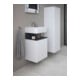 Duravit Waschtischunterschrank Qatego 44x35x64,5cm, 1 T, T r, graph matt/we ma