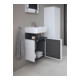Duravit Waschtischunterschrank Qatego 44x35x64,5cm, 1 T, T r, graph matt/we ma