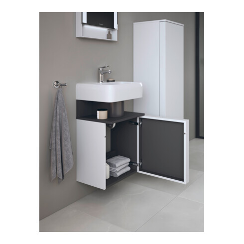 Duravit Waschtischunterschrank Qatego 44x35x64,5cm, 1 T, T r, graph matt/we ma